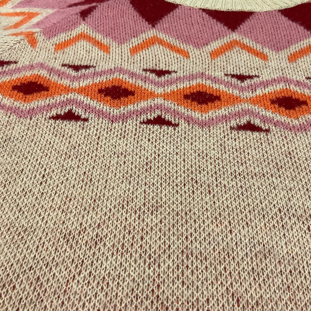 Savanna Jane Woman’s Knit Sweater Geometric Fair Isle Pullover Boho Nord… - Picture 5 of 15